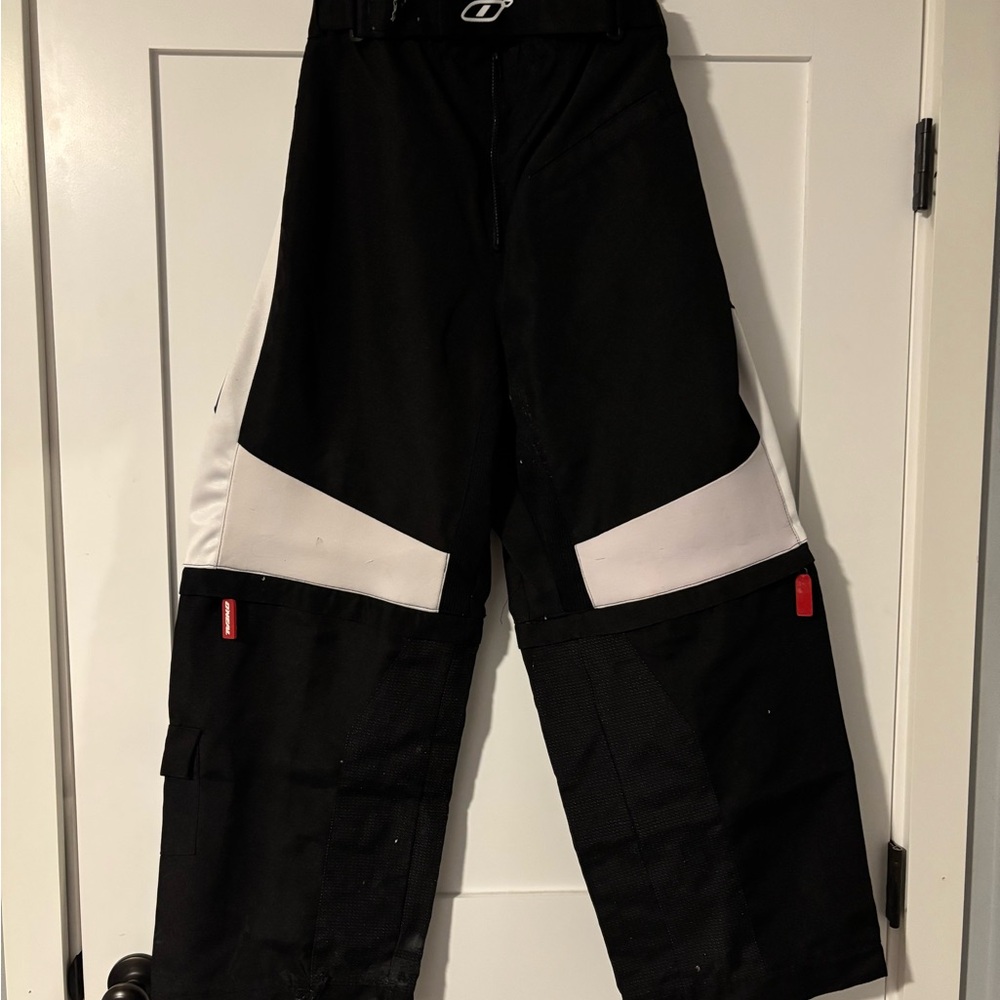 Men's Black and White Cargo Pants